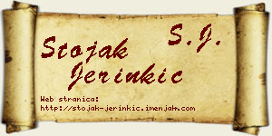 Stojak Jerinkić vizit kartica